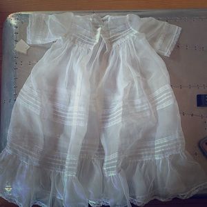 Vintage baby christening gown. 2 pieces